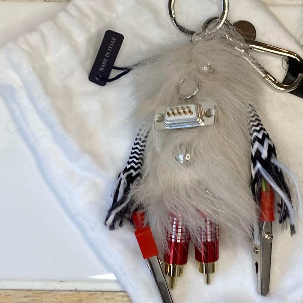 PRADA Rufus Yeti Monster Charm Key Chain - Picture 2 of 5